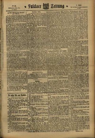 Zweite Ausgabe vom Montag, den 06. März 1911.