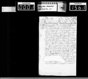 Weihnachts- und Neujahrsschreiben 1711/1712