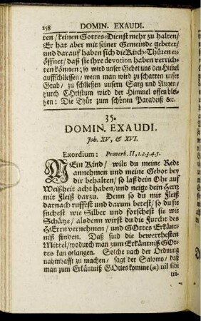 35. Domin. Exaudi.