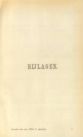 1904,1,Bijl.: Regeeringsalmanak voor Nederlandsch-Indie / Bijlagen