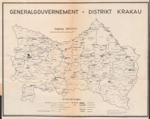 Karte - Distrikt Krakau