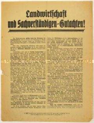 Flugblatt der Deutschnationalen Volkspartei gegen den Dawes-Plan