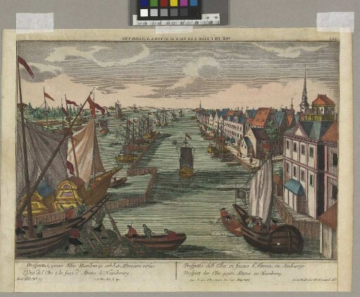 Prospectus, quem Albis Hamburgi exhibet, Altonam versus