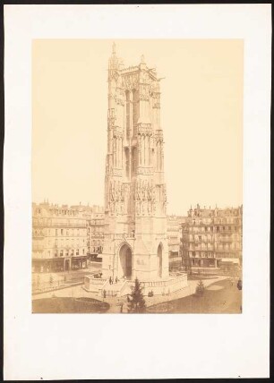 Turm Saint-Jaques, Paris: Ansicht (aus: sog. »Koch-Mappe«)