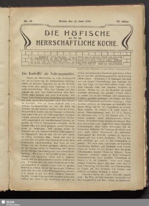 No. 18, 15. Juni 1910