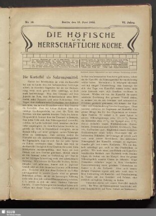 No. 18, 15. Juni 1910