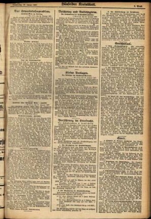 Zweite Ausgabe vom Donnerstag, den 27. Januar 1927.