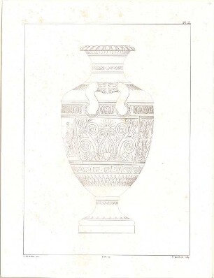 Gärtner, Friedrich von; "Auswahl von Vasen und Gefaessen" - Ansicht