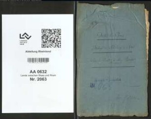 Heberegister der Schlüterei Kleve, Herzogtum Kleve (Arrondissement Geldern; Einnehmer Renesse)