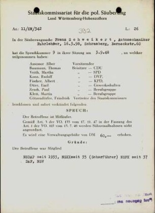 Schweikert, Franz