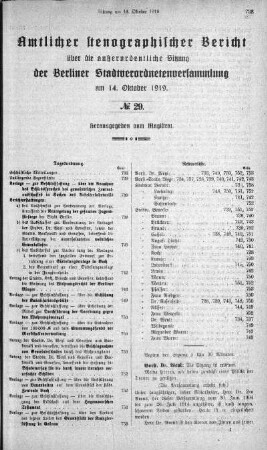 No. 29, 14. Oktober 1919