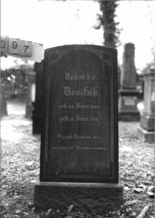 Grabstein 397 [Hahn S. 57 Grab-Nr. 995]