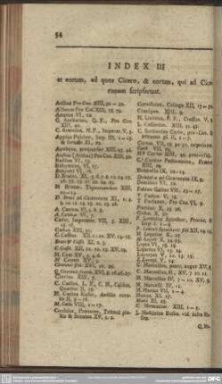 Index III et eorum, ad quos Cicero, & eorum, qui ad Ciceronem scripserunt