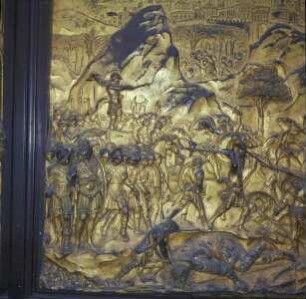 Paradiestür — Relief der Paradiestür mit der Darstellung des Sieges von David über Goliath
