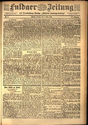 Ausgabe vom Freitag, den 01. März 1901.