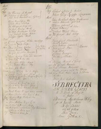 Sommerhalbjahr 1681. Rektorat Johann(es) Grave/Gravius