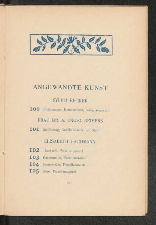 Angewandte Kunst