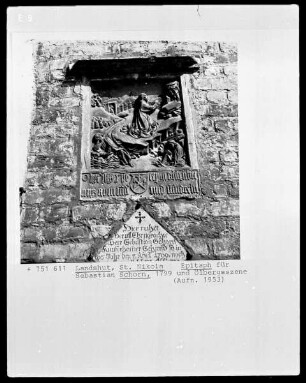 Epitaph für Sebastian Schorn mit Ölbergszene