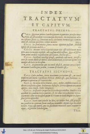 Index Tractatuum Et Capitum.