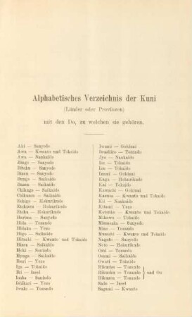 Alphabetisches Verzeichnis der Kuni