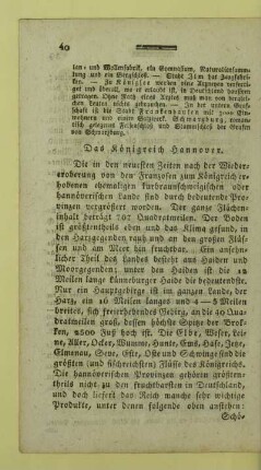 Das Koenigreich Hannover