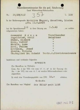 Wagner, Mathilde