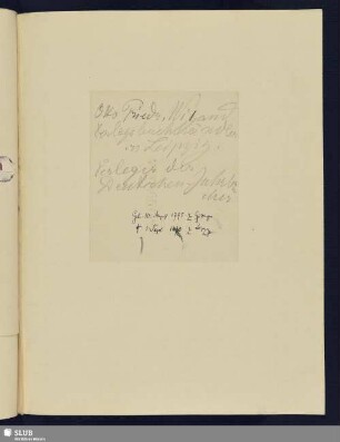Nr. 116-118. Wigand, Otto