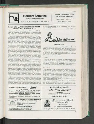 Warum jetzt "Langenhorner Bürger- und Heimatverein e. V."?