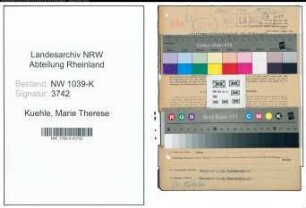 Entnazifizierung Marie Therese Kuehle , geb. 02.09.1904 (Lehrerin)