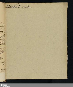 Nr. 72-79. Schlenkert, Friedrich Christian