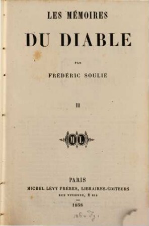 Les mémoires du diable, 2