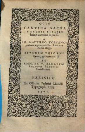 Octo cantica sacra