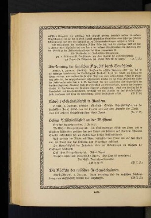 Heftige Artillerietätigkeit an der Westfront.