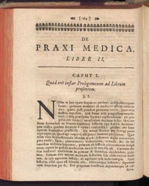 De Praxi Medica Liber II.