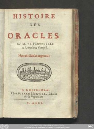 Histoire Des Oracles