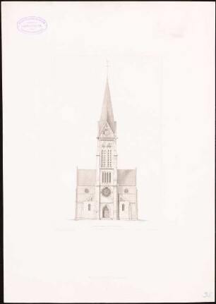 Kirche, Bocholtz: Ansicht Turmseite