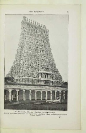 27. Madura bei Madras. Turmbau am Großen Tempel