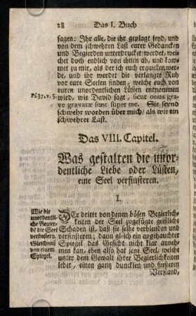 28-38, Das VIII. - IX. Capitel