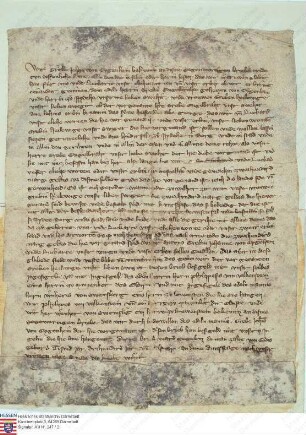 Nidda: Graf Johann v. Ziegenhain versichert seiner Schwiegermutter, der Gräfin Heilwig v. Ziegenhain, ihr Wittum zu Nidda, bis er es mit 200 Mark ...