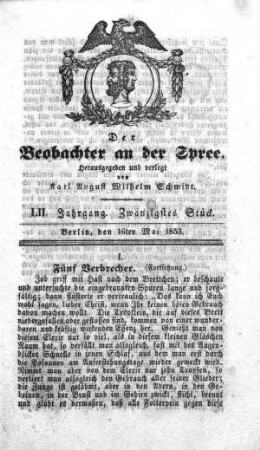 20. Stück, 16. Mai 1853
