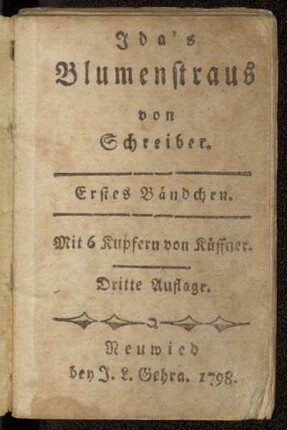 Bändchen 1: Ida's Blumenstraus. Erstes Bändchen