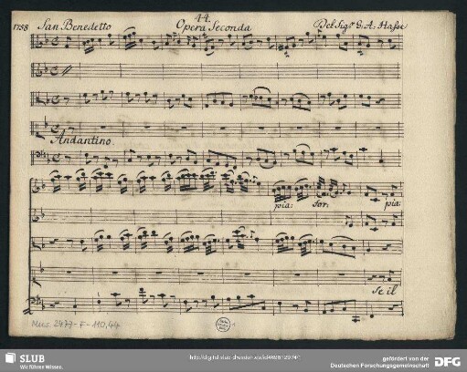 Nitteti. Excerpts - Mus.2477-F-110,44 : S, strings, bc