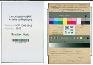 Entnazifizierung Maria Buechler , geb. 20.06.1896 ()