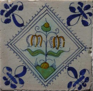 Fliese, Niederlande, 1630-1650