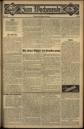 Zweite Ausgabe vom Sonntag, den 03. Juni 1934.