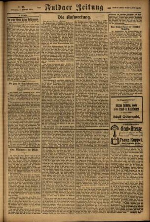 Dritte Ausgabe vom Sonntag, den 03. Februar 1924.