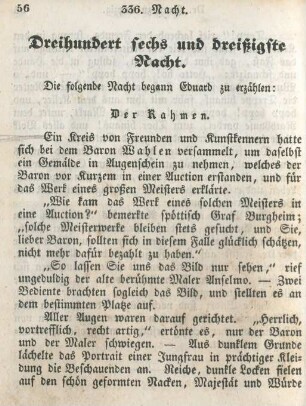 Dreihundert sechs und dreißigste Nacht