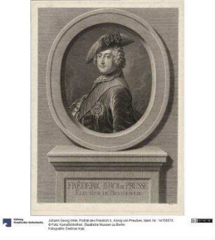 Porträt des Friedrich II., König von Preußen