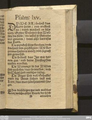 Psalm: lxv.