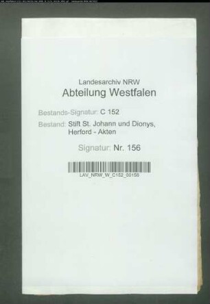 Kapitular eigenbehörige Engelkers zu Wester-Enger.